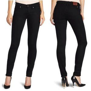 Lucky Brand Sophia skinny midrise black jeans women's size 8/29